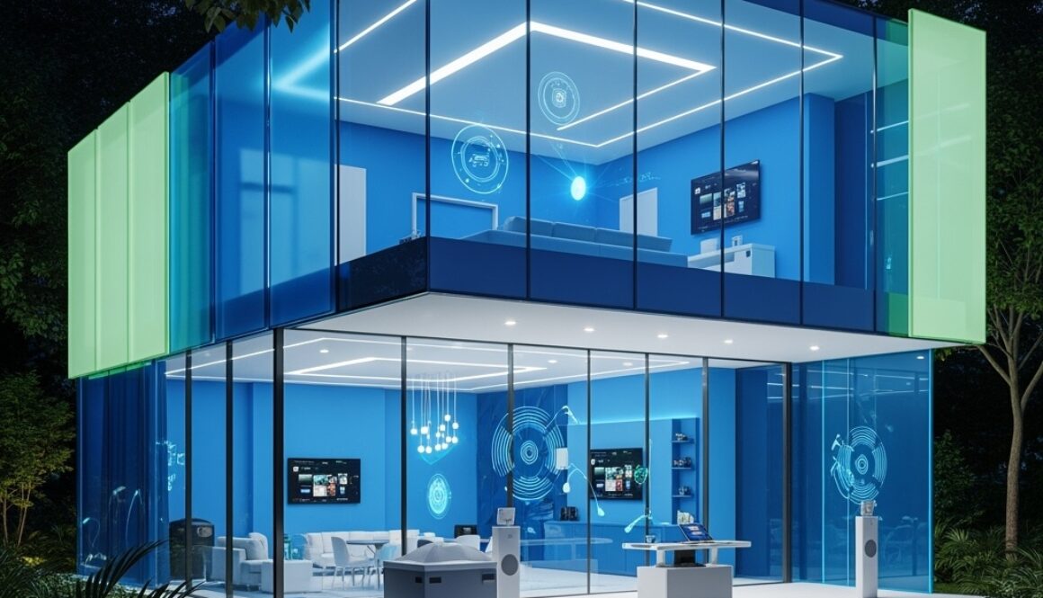 Smart,Home,With,Blue/light,Green,Glassmorphism,Our,Vision,Who,We